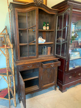 Louis XVI Oak Bookcase or China Cabinet
