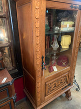 Medium Oak China Cabinet