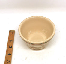 small cup or soup bowl with leaf motif, red, green