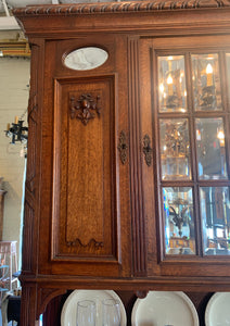 Close up of Detail on French Cabinet Hutch