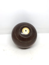 Front of English Wood Lawn Bowling Ball