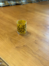 Black and Gold Leopard Votive Glass