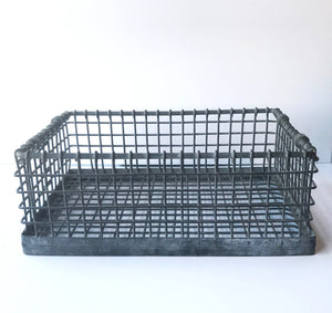Empty Small Industrial Metal Crate